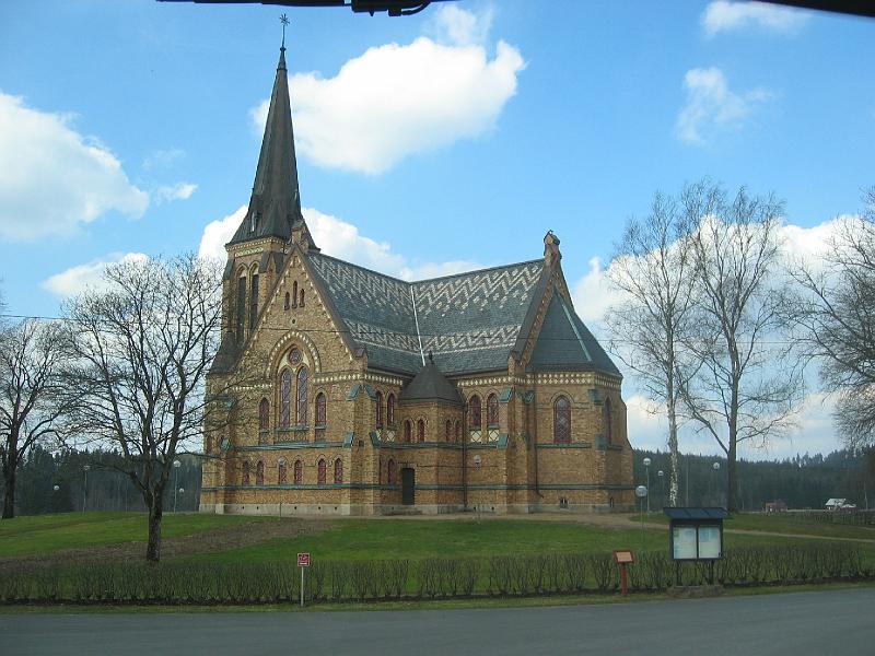 1 april 2008 071.jpg - Seglora kyrka i Seglora. Det finns faktiskt en Seglora kyrka till med den står på Skansen i Stockholm.